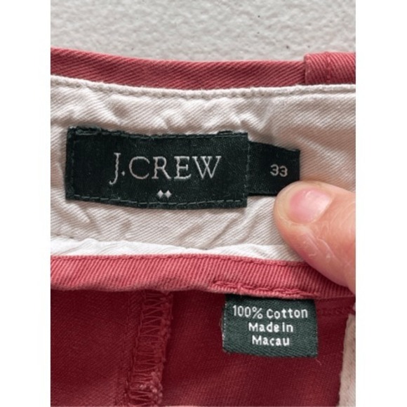 J.Crew‎ Menswear Shorts Casual Chino Flat Front Red Size 33 Terracotta - Picture 2 of 5
